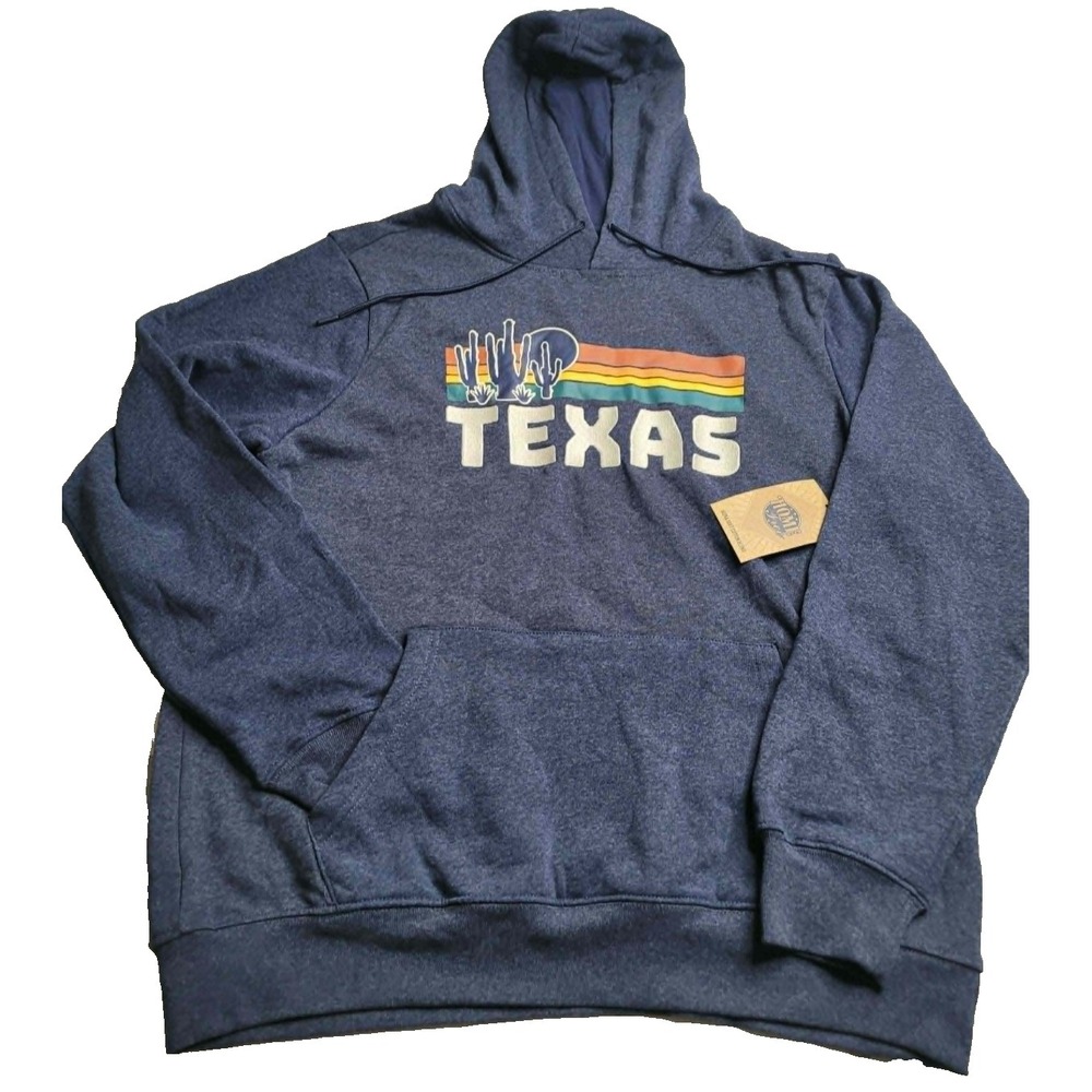 NEW Home Free Texas Blue Hoodie Embroidered Adult Large NWT